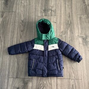 SPORTS CB Kids Green and Navy Puffer Jacket